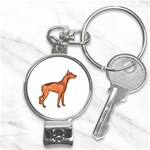 Doberman Nail Clippers Key Chain