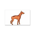 Doberman Sticker (Rectangular)