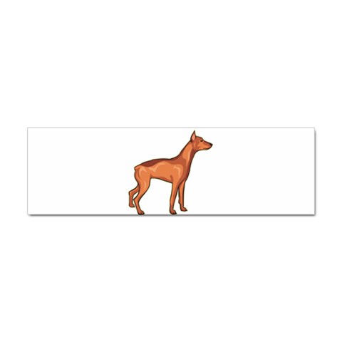 Doberman Sticker (Bumper) from ArtsNow.com Front