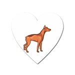 Doberman Magnet (Heart)