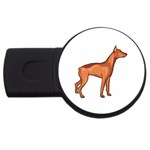 Doberman USB Flash Drive Round (2 GB)