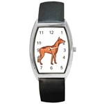 Doberman Barrel Style Metal Watch