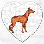Doberman Jigsaw Puzzle (Heart)