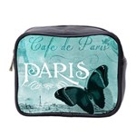 Paris Butterfly Mini Travel Toiletry Bag (Two Sides)
