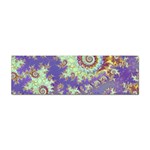 Sea Shell Spiral, Abstract Violet Cyan Stars Bumper Sticker Sea Shell Spiral, Abstract Violet Cyan Stars Bumper Sticker