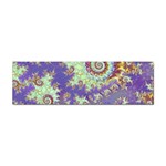 Sea Shell Spiral, Abstract Violet Cyan Stars Bumper Sticker 100 Pack