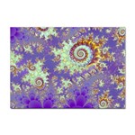 Sea Shell Spiral, Abstract Violet Cyan Stars A4 Sticker 100 Pack Sea Shell Spiral, Abstract Violet Cyan Stars A4 Sticker 100 Pack