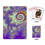 Sea Shell Spiral, Abstract Violet Cyan Stars Playing Cards Single Design Sea Shell Spiral, Abstract Violet Cyan Stars Playing Cards Single Design