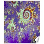 Sea Shell Spiral, Abstract Violet Cyan Stars Canvas 8 x 10 (Unframed) Sea Shell Spiral, Abstract Violet Cyan Stars Canvas 8 x 10 (Unframed)