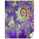 Sea Shell Spiral, Abstract Violet Cyan Stars Canvas 12 x 16 (Unframed) Sea Shell Spiral, Abstract Violet Cyan Stars Canvas 12 x 16 (Unframed)