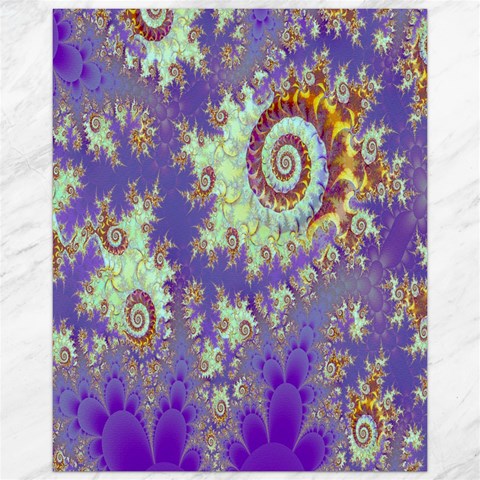 Sea Shell Spiral, Abstract Violet Cyan Stars Canvas 16  x 20  (Unframed) from ArtsNow.com 15.75 x19.29  Canvas - 1