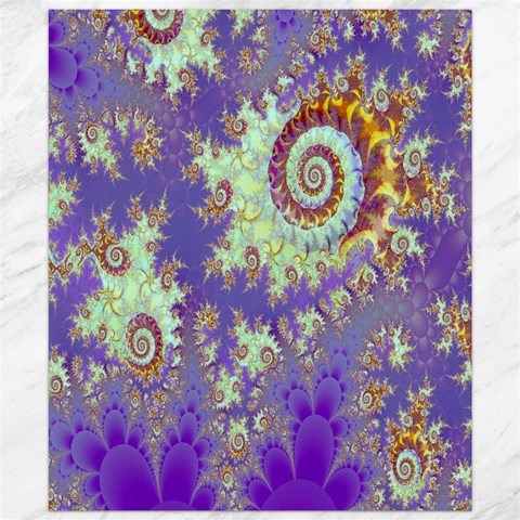Sea Shell Spiral, Abstract Violet Cyan Stars Canvas 20  x 24  (Unframed) from ArtsNow.com 19.57 x23.15  Canvas - 1