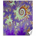 Sea Shell Spiral, Abstract Violet Cyan Stars Canvas 20 x 24 (Unframed) Sea Shell Spiral, Abstract Violet Cyan Stars Canvas 20 x 24 (Unframed)