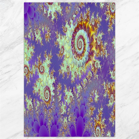 Sea Shell Spiral, Abstract Violet Cyan Stars Canvas 20  x 30  (Unframed) from ArtsNow.com 19.62 x28.9  Canvas - 1