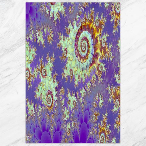 Sea Shell Spiral, Abstract Violet Cyan Stars Canvas 24  x 36  (Unframed) from ArtsNow.com 23.35 x34.74  Canvas - 1