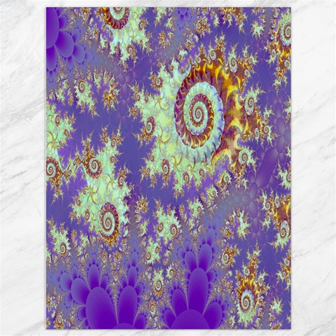 Sea Shell Spiral, Abstract Violet Cyan Stars Canvas 36  x 48  (Unframed) from ArtsNow.com 35.26 x46.15  Canvas - 1