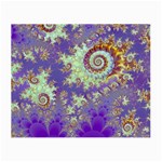 Sea Shell Spiral, Abstract Violet Cyan Stars Glasses Cloth (Small, Two Sided) Sea Shell Spiral, Abstract Violet Cyan Stars Glasses Cloth (Small, Two Sided)