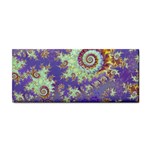 Sea Shell Spiral, Abstract Violet Cyan Stars Hand Towel Sea Shell Spiral, Abstract Violet Cyan Stars Hand Towel