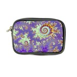 Sea Shell Spiral, Abstract Violet Cyan Stars Coin Purse Sea Shell Spiral, Abstract Violet Cyan Stars Coin Purse