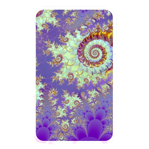Sea Shell Spiral, Abstract Violet Cyan Stars Memory Card Reader (Rectangular) from ArtsNow.com Front