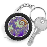 Sea Shell Spiral, Abstract Violet Cyan Stars Measuring Tape Sea Shell Spiral, Abstract Violet Cyan Stars Measuring Tape
