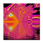 Magenta Boardwalk Carnival, Abstract Ocean Shimmer Ceramic Tile