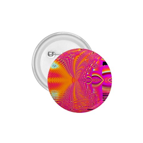 Magenta Boardwalk Carnival, Abstract Ocean Shimmer 1.75  Button from ArtsNow.com Front