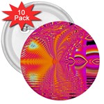 Magenta Boardwalk Carnival, Abstract Ocean Shimmer 3  Button (10 pack)