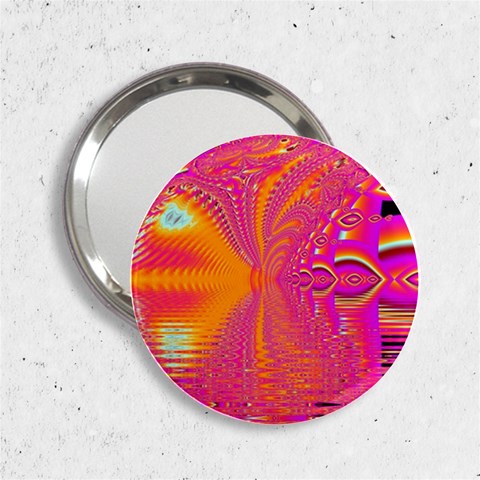 Magenta Boardwalk Carnival, Abstract Ocean Shimmer Handbag Mirror (2.25 ) from ArtsNow.com Front