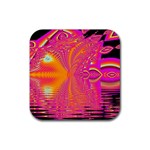 Magenta Boardwalk Carnival, Abstract Ocean Shimmer Drink Coaster (Square) Magenta Boardwalk Carnival, Abstract Ocean Shimmer Drink Coaster (Square)