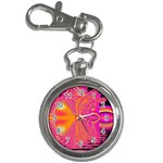 Magenta Boardwalk Carnival, Abstract Ocean Shimmer Key Chain Watch Magenta Boardwalk Carnival, Abstract Ocean Shimmer Key Chain Watch