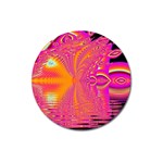 Magenta Boardwalk Carnival, Abstract Ocean Shimmer Magnet 3 (Round) Magenta Boardwalk Carnival, Abstract Ocean Shimmer Magnet 3 (Round)