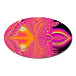 Magenta Boardwalk Carnival, Abstract Ocean Shimmer Magnet (Oval) Magenta Boardwalk Carnival, Abstract Ocean Shimmer Magnet (Oval)