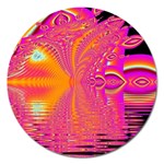 Magenta Boardwalk Carnival, Abstract Ocean Shimmer Magnet 5 (Round) Magenta Boardwalk Carnival, Abstract Ocean Shimmer Magnet 5 (Round)