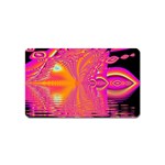 Magenta Boardwalk Carnival, Abstract Ocean Shimmer Magnet (Name Card) Magenta Boardwalk Carnival, Abstract Ocean Shimmer Magnet (Name Card)