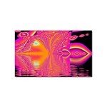 Magenta Boardwalk Carnival, Abstract Ocean Shimmer Sticker 100 Pack (Rectangle)