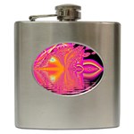 Magenta Boardwalk Carnival, Abstract Ocean Shimmer Hip Flask Magenta Boardwalk Carnival, Abstract Ocean Shimmer Hip Flask