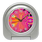 Magenta Boardwalk Carnival, Abstract Ocean Shimmer Desk Alarm Clock Magenta Boardwalk Carnival, Abstract Ocean Shimmer Desk Alarm Clock