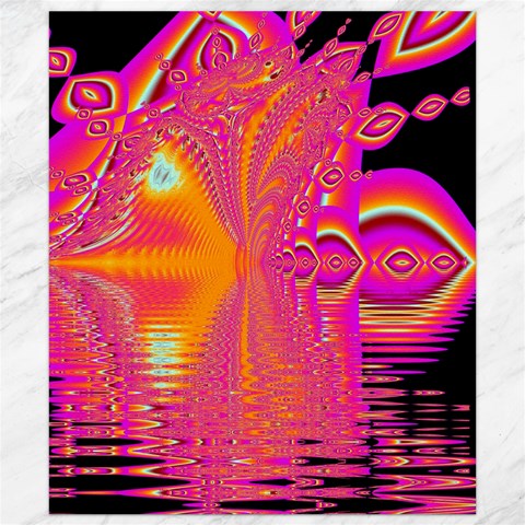 Magenta Boardwalk Carnival, Abstract Ocean Shimmer Canvas 8  x 10  (Unframed) from ArtsNow.com 8.15 x9.66  Canvas - 1
