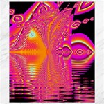 Magenta Boardwalk Carnival, Abstract Ocean Shimmer Canvas 8  x 10  (Unframed)