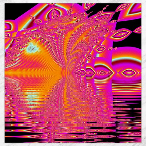 Magenta Boardwalk Carnival, Abstract Ocean Shimmer Canvas 12  x 12  (Unframed) from ArtsNow.com 11.4 x11.56  Canvas - 1