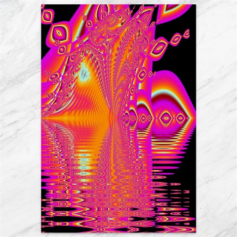 Magenta Boardwalk Carnival, Abstract Ocean Shimmer Canvas 12  x 18  (Unframed) from ArtsNow.com 11.88 x17.36  Canvas - 1