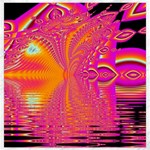 Magenta Boardwalk Carnival, Abstract Ocean Shimmer Canvas 16 x 16 (Unframed) Magenta Boardwalk Carnival, Abstract Ocean Shimmer Canvas 16 x 16 (Unframed)