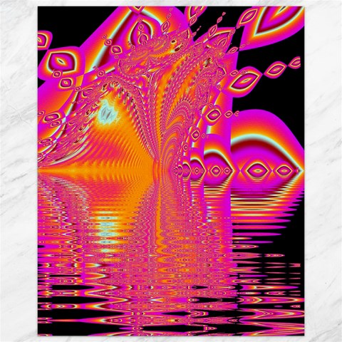 Magenta Boardwalk Carnival, Abstract Ocean Shimmer Canvas 16  x 20  (Unframed) from ArtsNow.com 15.75 x19.29  Canvas - 1