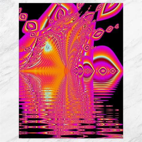 Magenta Boardwalk Carnival, Abstract Ocean Shimmer Canvas 18  x 24  (Unframed) from ArtsNow.com 17.8 x23.08  Canvas - 1
