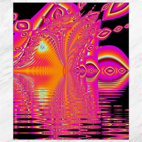 Magenta Boardwalk Carnival, Abstract Ocean Shimmer Canvas 20  x 24  (Unframed) from ArtsNow.com 19.57 x23.15  Canvas - 1