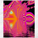 Magenta Boardwalk Carnival, Abstract Ocean Shimmer Canvas 20  x 24  (Unframed)