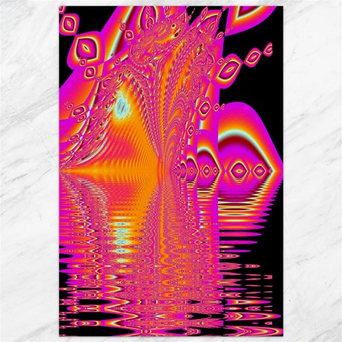 Magenta Boardwalk Carnival, Abstract Ocean Shimmer Canvas 20  x 30  (Unframed) from ArtsNow.com 19.62 x28.9  Canvas - 1