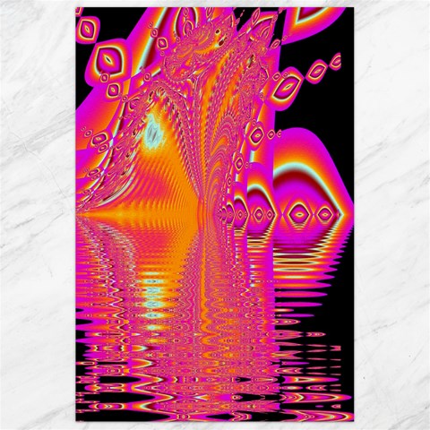 Magenta Boardwalk Carnival, Abstract Ocean Shimmer Canvas 24  x 36  (Unframed) from ArtsNow.com 23.35 x34.74  Canvas - 1
