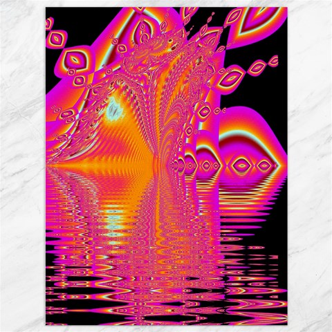 Magenta Boardwalk Carnival, Abstract Ocean Shimmer Canvas 36  x 48  (Unframed) from ArtsNow.com 35.26 x46.15  Canvas - 1